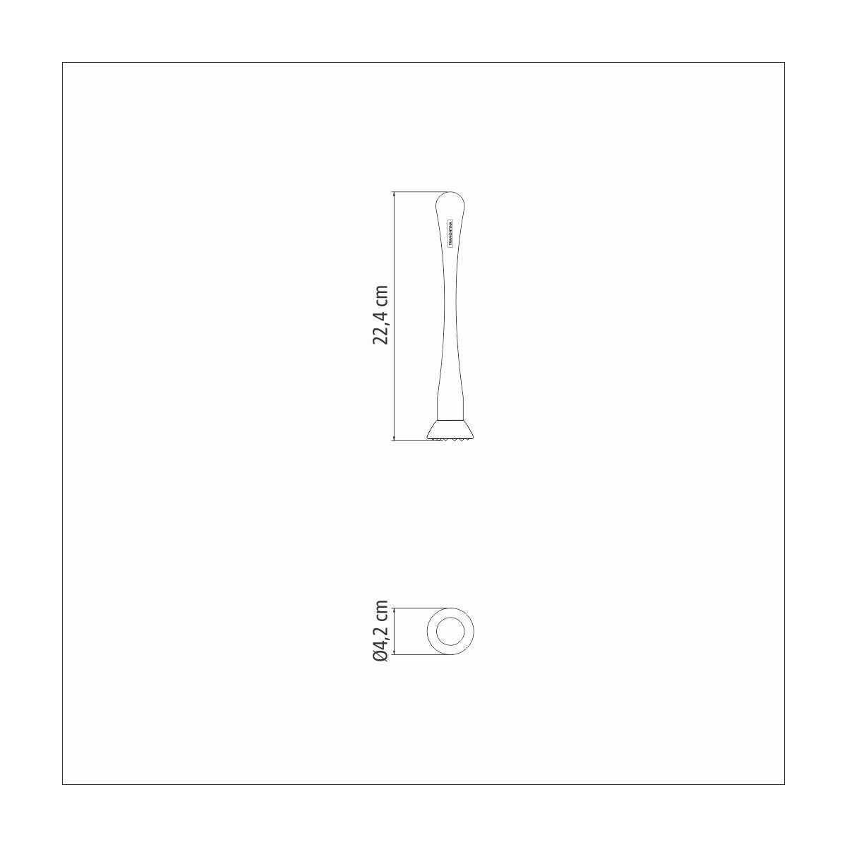 Tramontina Bar 22.4cm Steel Fruit/Ice Masher Tramontina Bar 22.4cm Steel Fruit/Ice Masher