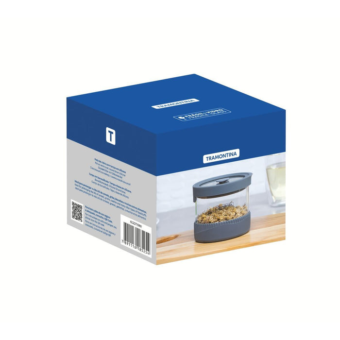 حافظة طعام زجاج وسيليكون 0.4 لتر من Tramontina Purezza