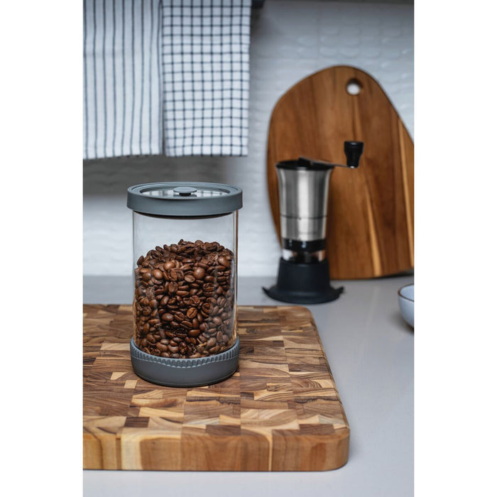 حافظة طعام زجاج وسيليكون 1 لتر من Tramontina Purezza