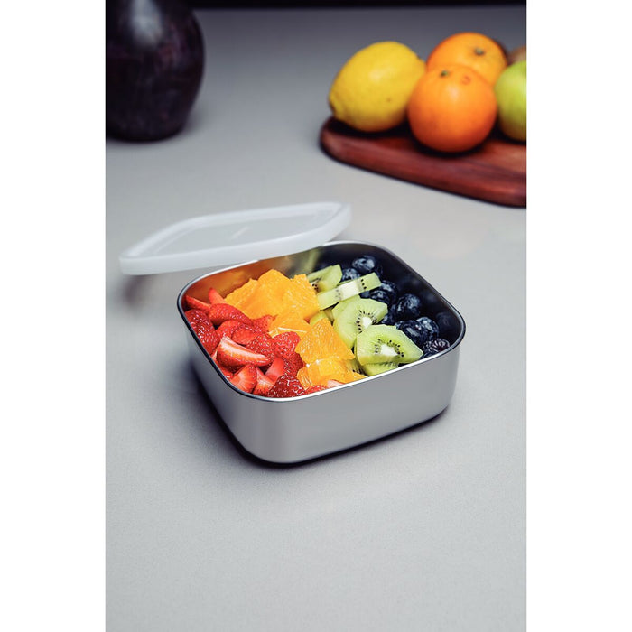 Tramontina Freezinox 1.2L Square Steel Food Container