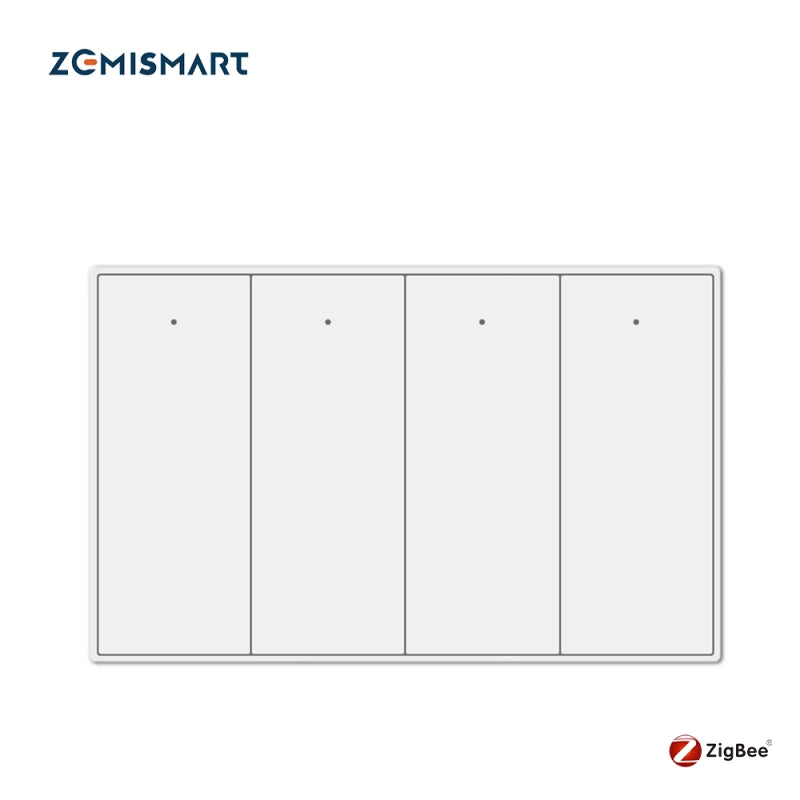 Zemismart 4-Way Smart Switch - Zigbee Mesh - US Type - White Zemismart 4-Way Smart Switch - Zigbee Mesh - US Type - White