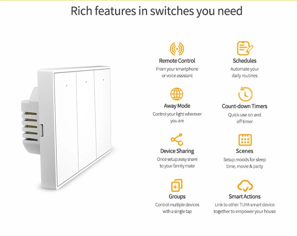 Zemismart 3-Way Smart Switch - Zigbee Mesh - US Type - White Zemismart 3-Way Smart Switch - Zigbee Mesh - US Type - White