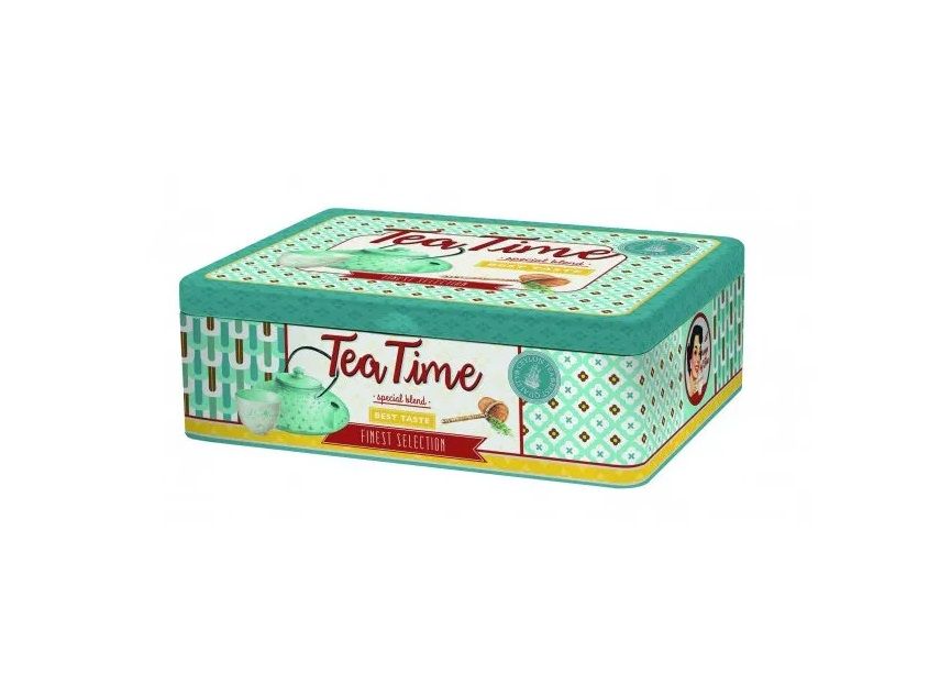 علبة شاي 6 أقسام من Easy Life Tea Time - ألوان متعددة علبة شاي 6 أقسام من Easy Life Tea Time - ألوان متعددة