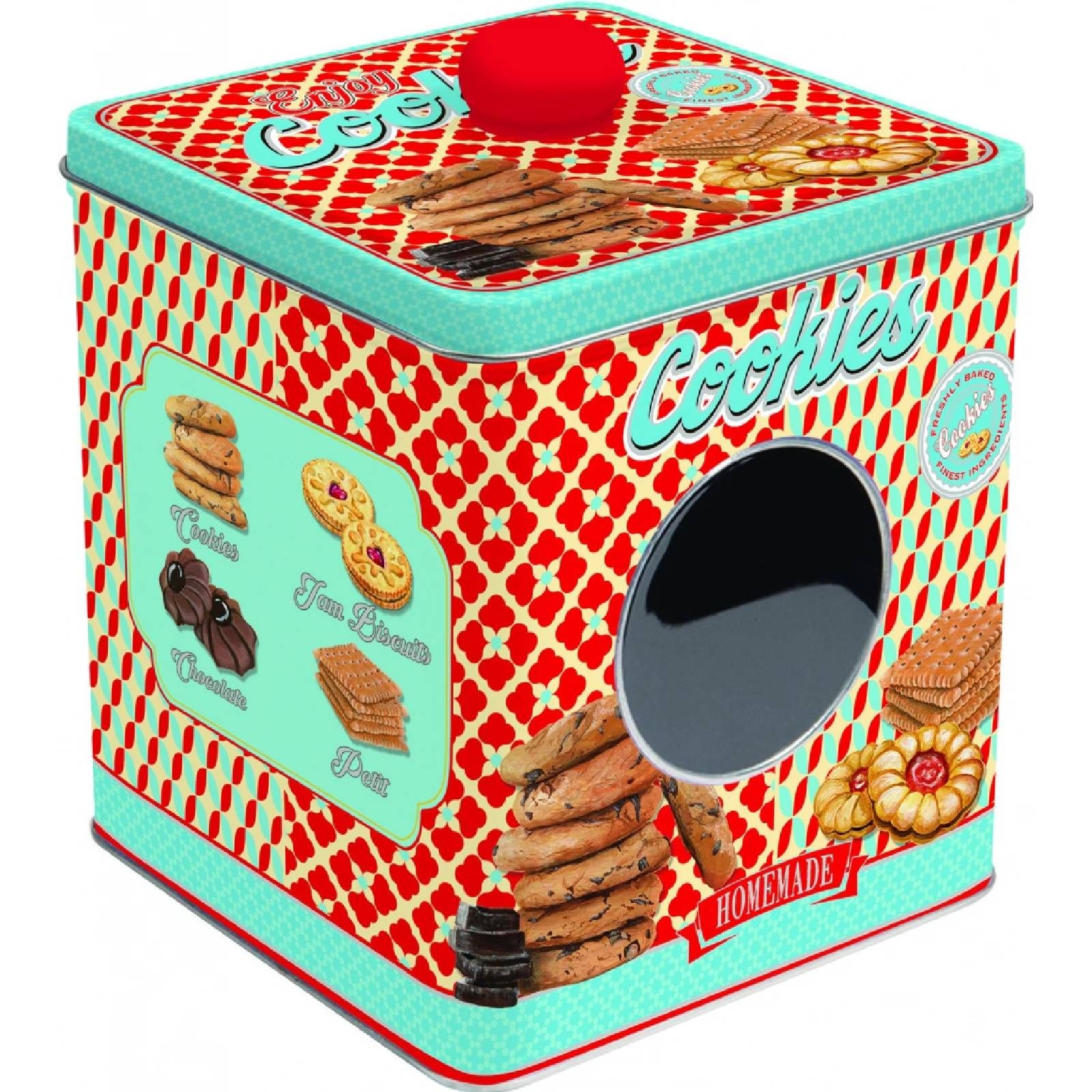 علبة حلويات 13*14.5 سم من Easy Life Enjoy Cookies - ألوان متعددة