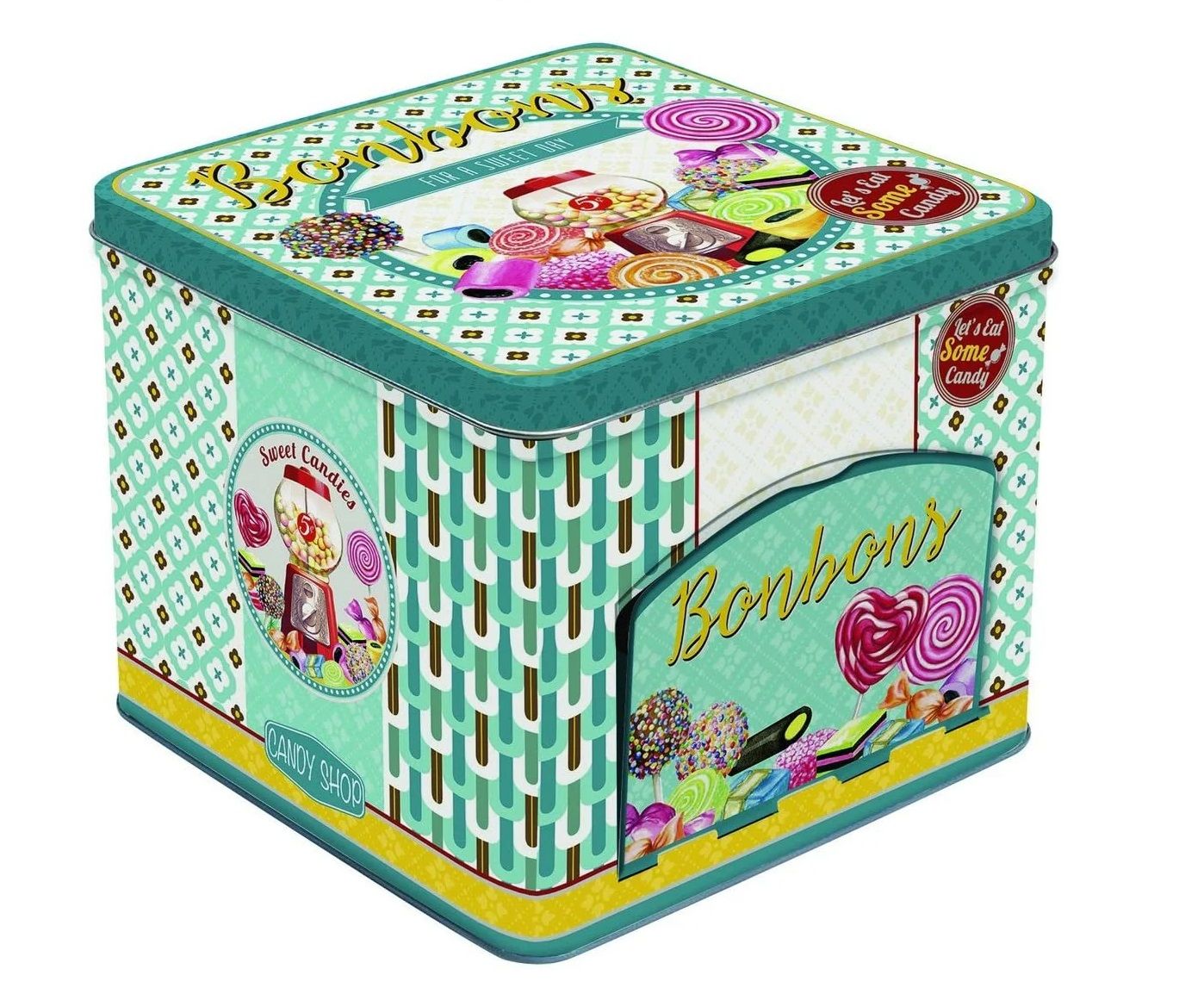 علبة حلويات 14*12 سم من Easy Life Bonbons - ألوان متعددة