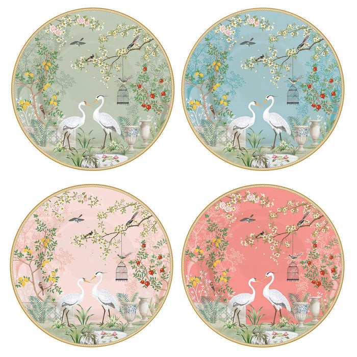 طقم أطباق حلويات 19 سم بعلبة من Easy Life Jardin De Reves - ألوان متعددة