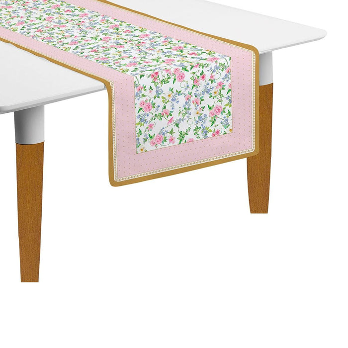 طقم مفارش طاولة رفيعة قطعتين 140*45 سم من Easy Life Garden Joy - ألوان متعددة