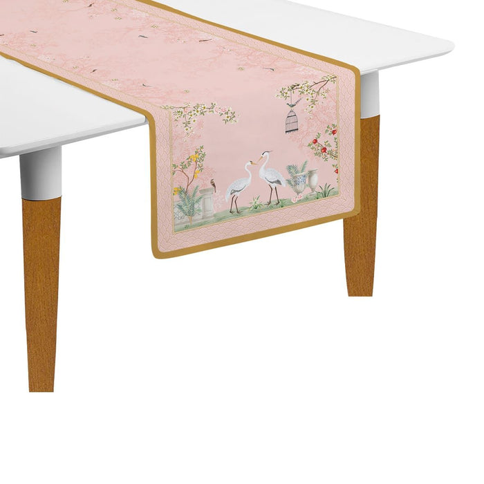 طقم مفارش طاولة رفيعة قطعتين 140*45 سم من Easy Life Jardin De Reves - ألوان متعددة