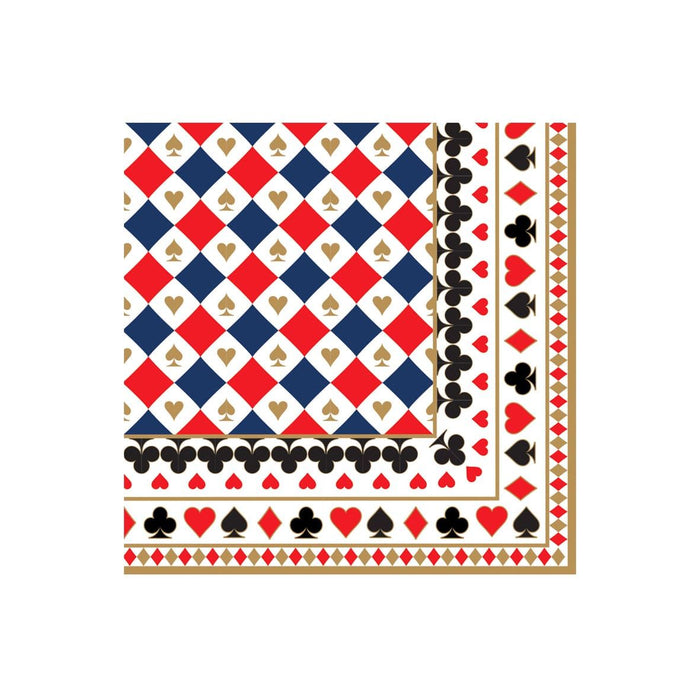 طقم مناديل طعام 20 قطعة من Easy Life Casino Royale - ألوان متعددة