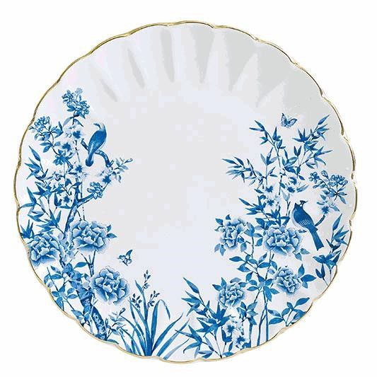 طبق عشاء 26 سم من Easy Life Paradise Garden - أبيض وأزرق