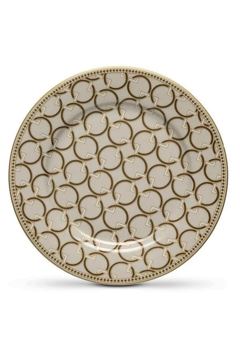 طبق جانبي 19.5 سم من Easy Life Deco - ذهبي وأبيض