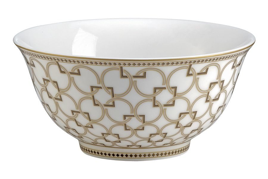 زبدية 15 سم من Easy Life Deco - ذهبي وأبيض