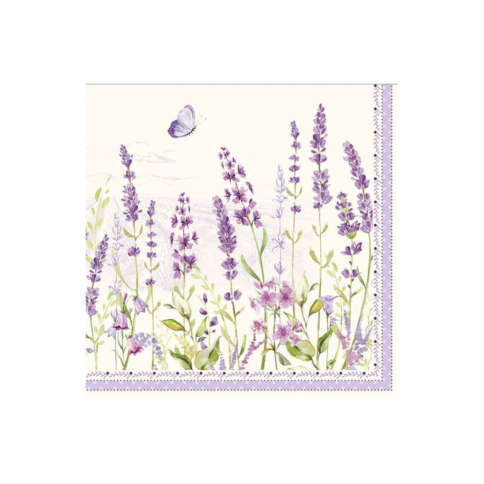 طقم مناديل طعام 20 قطعة من Easy Life Lavender Field - ألوان متعددة