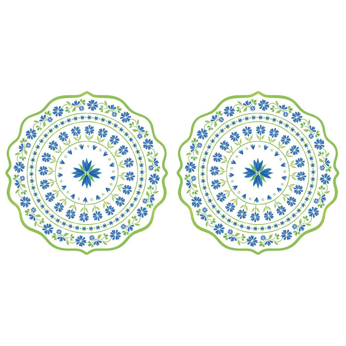 زبدية 23 سم من Easy Life Flowers Garden - أزرق وأخضر