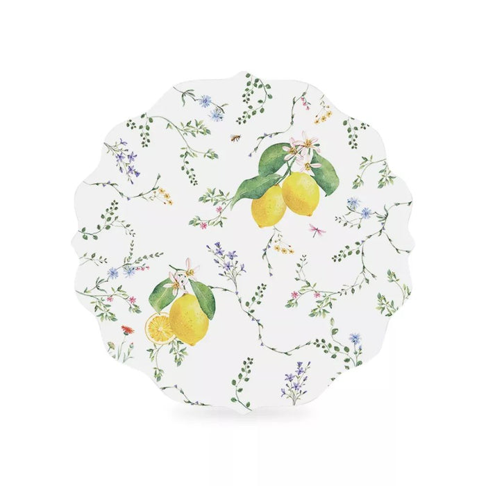 طقم مفارش صحون قطعتين 34.5 سم من Easy Life Fleurs et Citrons - ألوان متعددة