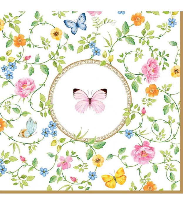 طقم مناديل طعام 20 قطعة من Easy Life Dancing Butterflies - ألوان متعددة