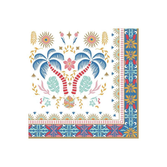 طقم مناديل طعام 20 قطعة من Easy Life Tropical Groovy - ألوان متعددة