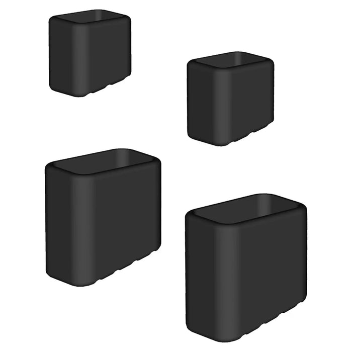 طقم 4 قواعد أرجل سلم إضافية من Colombo - أسود