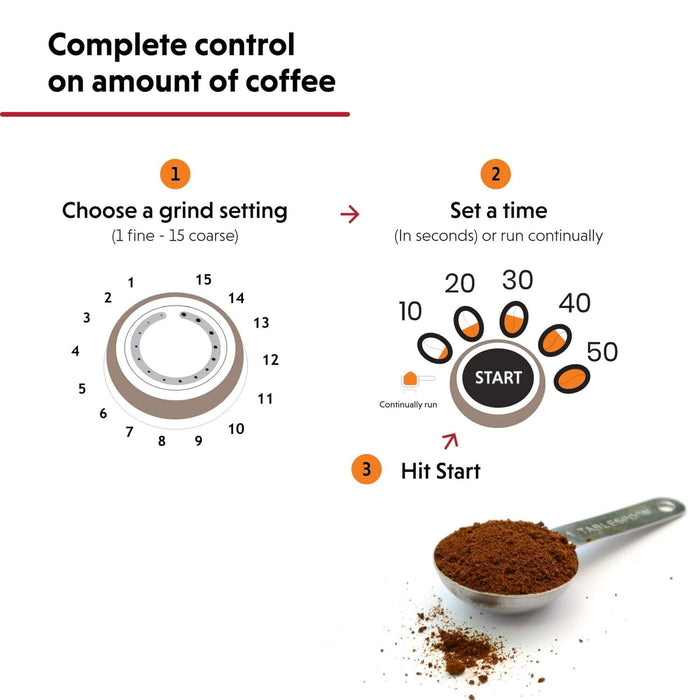 مطحنة قهوة من Ariete Grinder Pro - فضي