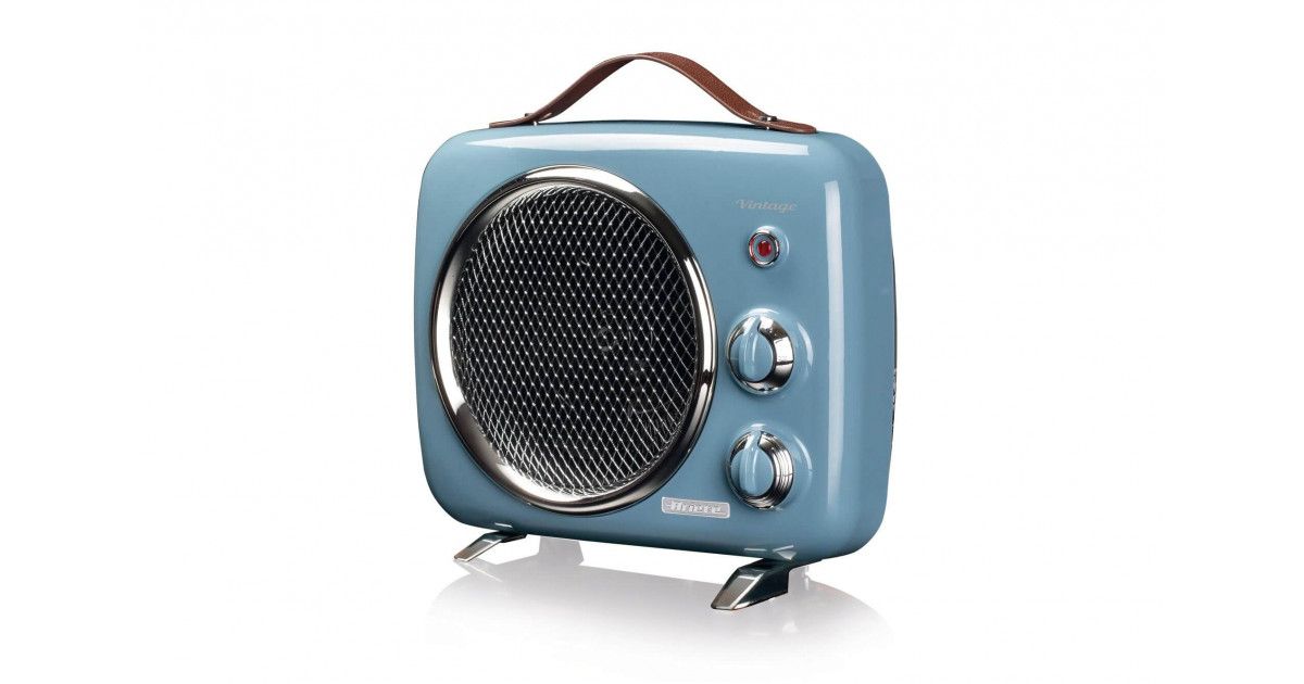 مروحة تدفئة وتبريد Ariete Vintage 808 بقدرة 2000 واط - أزرق