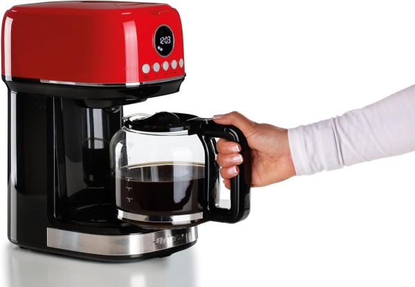 ماكينة قهوة أميريكان 12 كوب من Ariete Moderna - أحمر