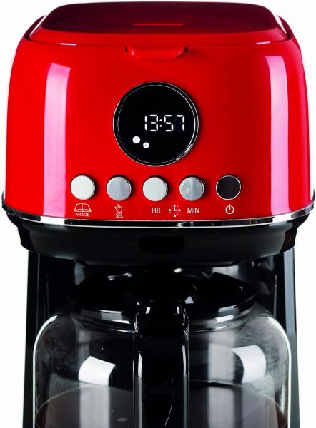 ماكينة قهوة أميريكان 12 كوب من Ariete Moderna - أحمر