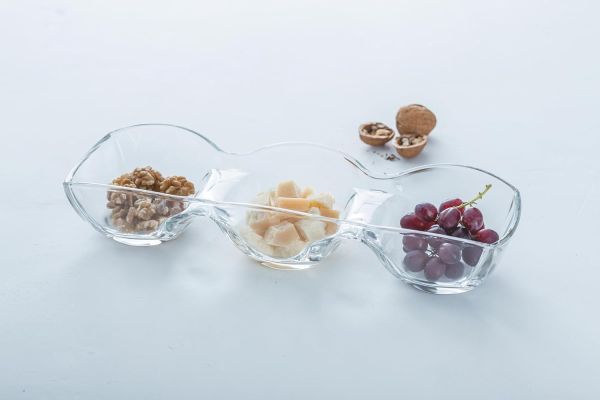 طبق سناكات 3 أقسام 39*13 سم من Vidivi Banquet