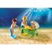 عائلة مع عربة الجنين - 18 قطعة مع 4 شخصيات Playmobil وزورق وسلحفاة ولعب ممتع من بلايموبيل
