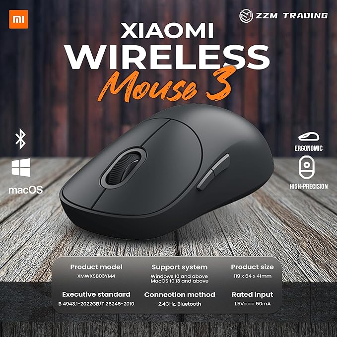 Xiaomi Wireless Mouse 3 Black