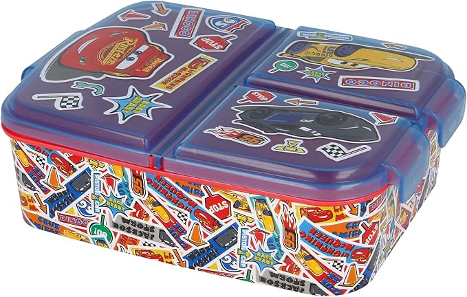 صندوق غداء متعدد الأقسام، بتصميم  ملصقات السيارات من ستور