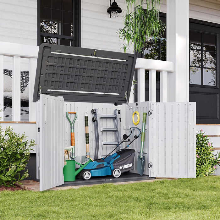 خزانة تخزين خارجية مقاومة للماء 133×75.4×91.4 سم بسعة 35 قدم مكعب