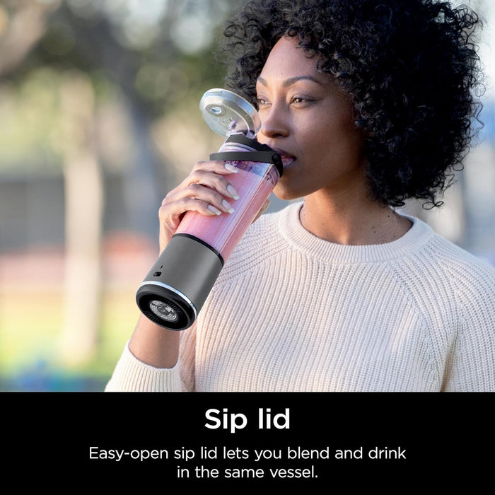 خلاط محمول لاسلكي نينجا Blast BC151BK – بطارية قابلة لإعادة الشحن، سعة 530 مل