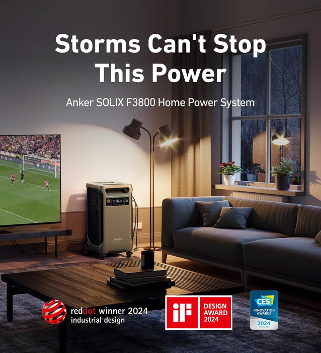 محطة طاقة محمولة 3840Wh قابلة للتوسيع حتى 26.9kWh لتشغيل الأجهزة 6000W من Anker