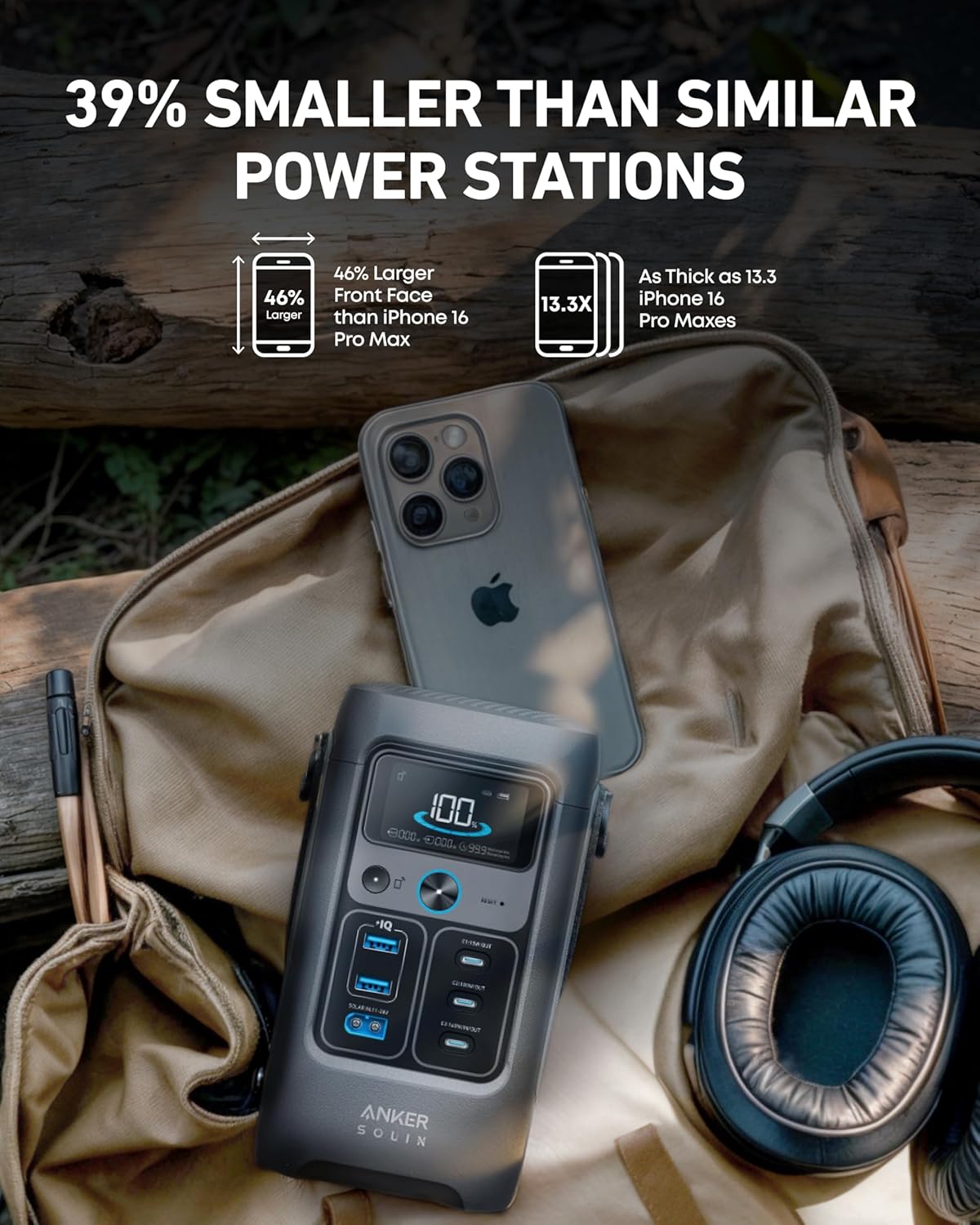 محطة طاقة محمولة 192WH LiFePO4 بخرج 200W وشحن شمسي من Anker محطة طاقة محمولة 192WH LiFePO4 بخرج 200W وشحن شمسي من Anker
