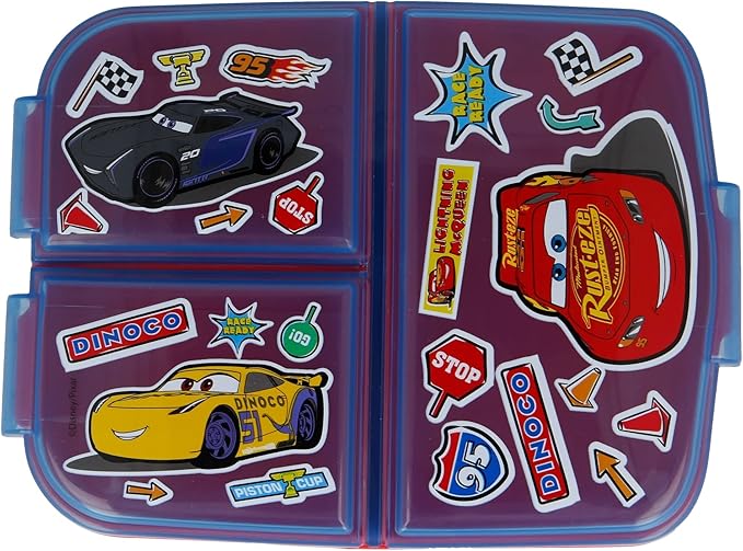 صندوق غداء متعدد الأقسام، بتصميم  ملصقات السيارات من ستور