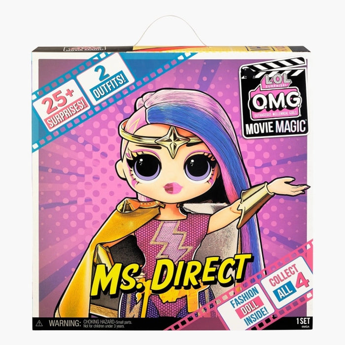 لعبة الدمى L.O.L. Surprise O.M.G مع Ms. Direct، 25 مفاجأة ومسرح قابل لإعادة الاستخدام من إم جي إيه إنترتينمنت