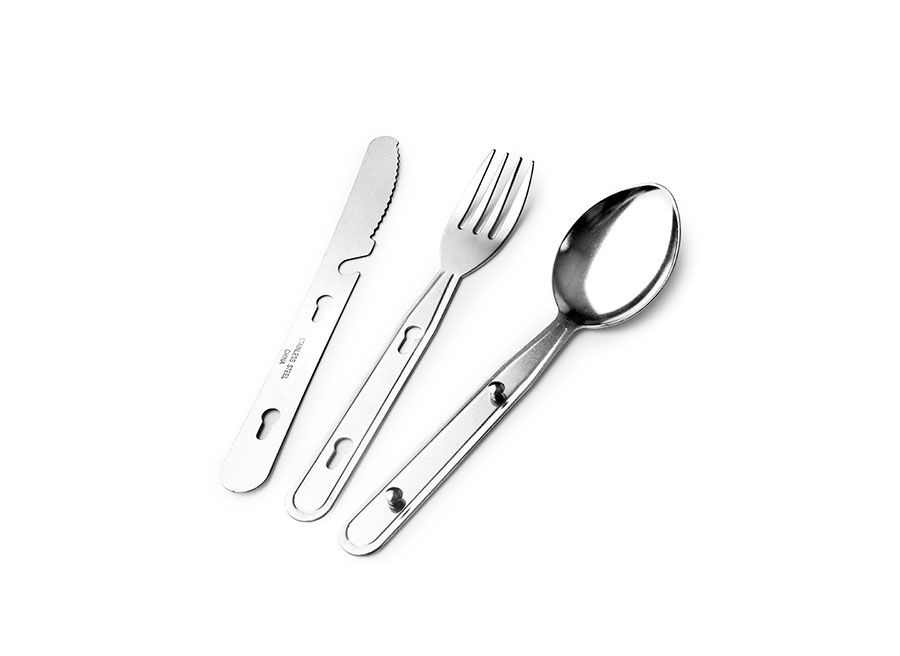 طقم 3 أدوات مائدة للحلات والتخييم من Ibili