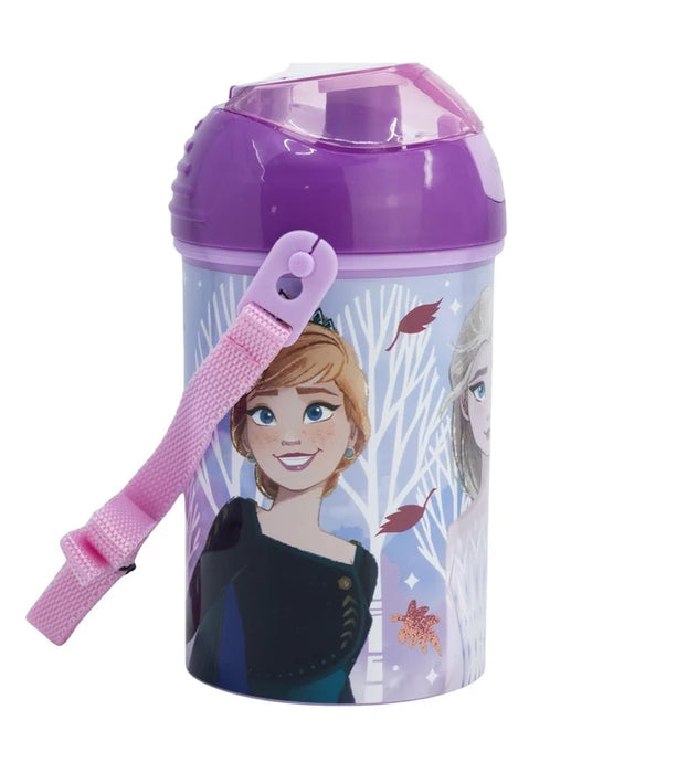 قارورة ماء للأطفال مع حزام كتف وزر غطاء هيدروليكي بسعة 450 مل (خالية من BPA) - STOR