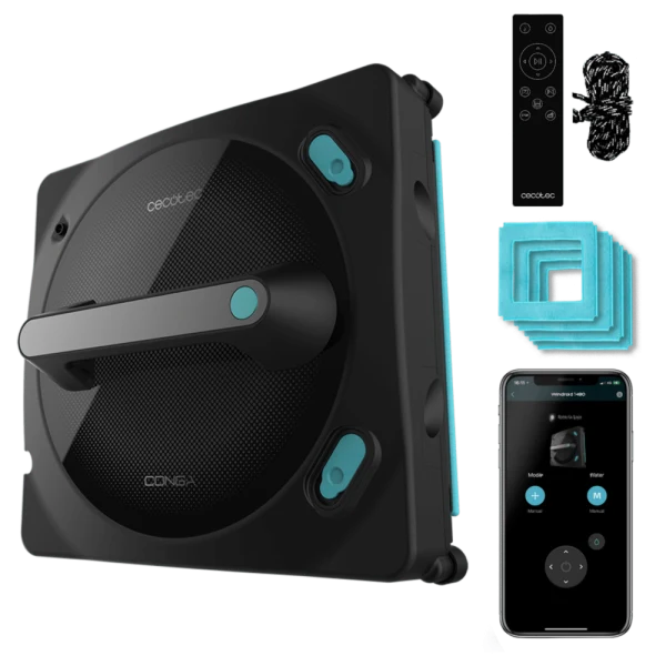 روبوت تنظيف نوافذ كونغا ويندرويد 1490 (Conga Windroid 1490) تحكم عبر التطبيق من Cecotec