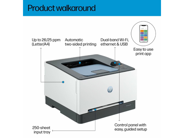 طابعة HP 3203DW PRO ليزر ملونة بجودة عالية وسرعة مناسبة لمكتبك