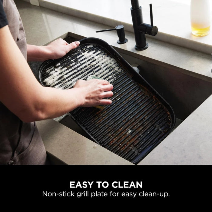 Ninja Woodfire Pro XL OG850UK Electric Grill and Smoker - 4 Functions with Built-in Temperature Sensor