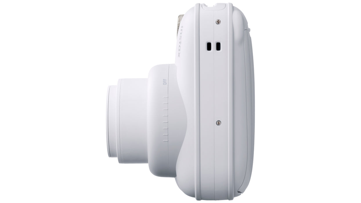 كاميرا فورية Fujifilm Instax Mini 12 بتعريض تلقائي للضوء (لون أبيض Clay White)