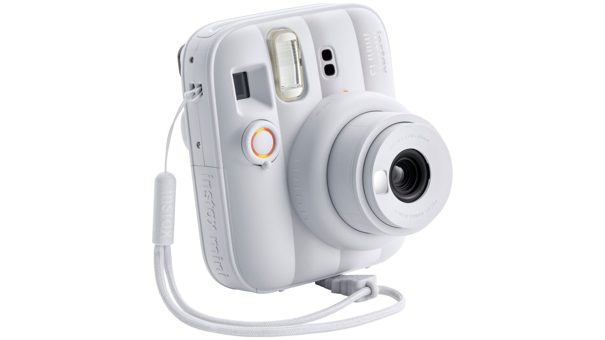 كاميرا فورية Fujifilm Instax Mini 12 بتعريض تلقائي للضوء (لون أبيض Clay White)