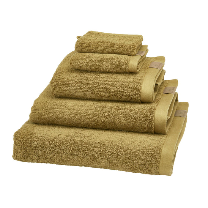 منشفة استحمام قطن 70*130 سم من Aquanova Oslo - أصفر داكن