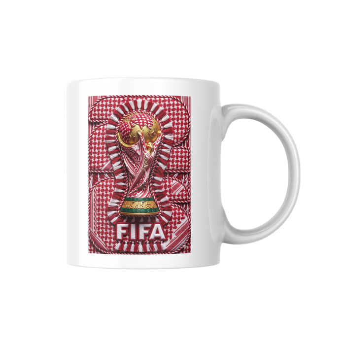 كوب برسلان بشعار كأس العالم تصميم مميز.