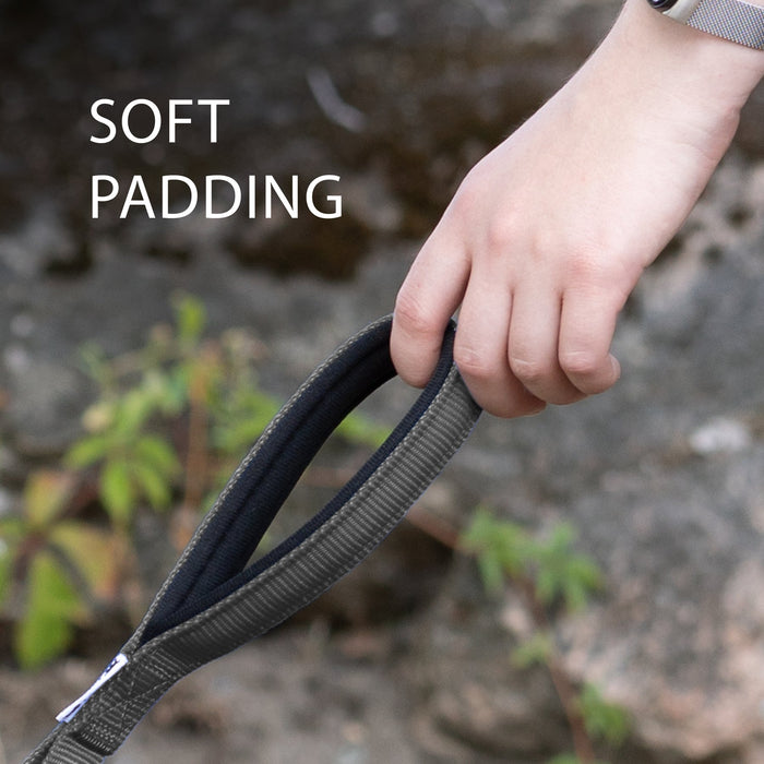 مقود نايلون أسود 120 سم بمقبض مبطن للكلاب من Ferplast