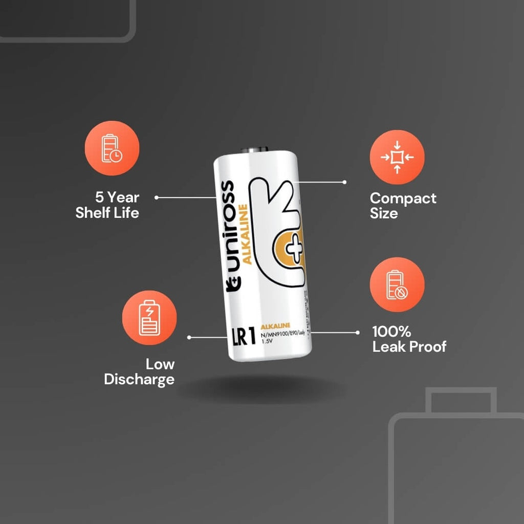 بطارية يوني روس قلوي دقيقة U1LR1 (علبة تحتوي على بطارية واحدة) بطارية يوني روس قلوي دقيقة U1LR1 (علبة تحتوي على بطارية واحدة)