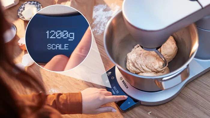 عجانة وخلاط أوبتيموم 1500 واط فضي من بوش Bosch