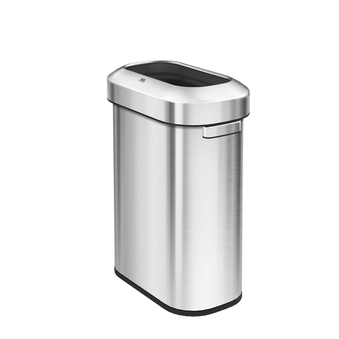 سلة مهملات إكو أوربان سليم فولاذ مقاوم للصدأ 60 لتر تصميم أنيق وموفر للمساحة