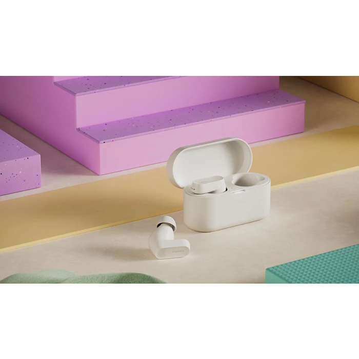 سماعات أذن فيليبس اللاسلكية جودة صوت استثنائية (أبيض)